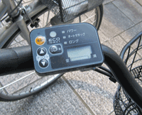 電動アシスト自転車のスイッチ